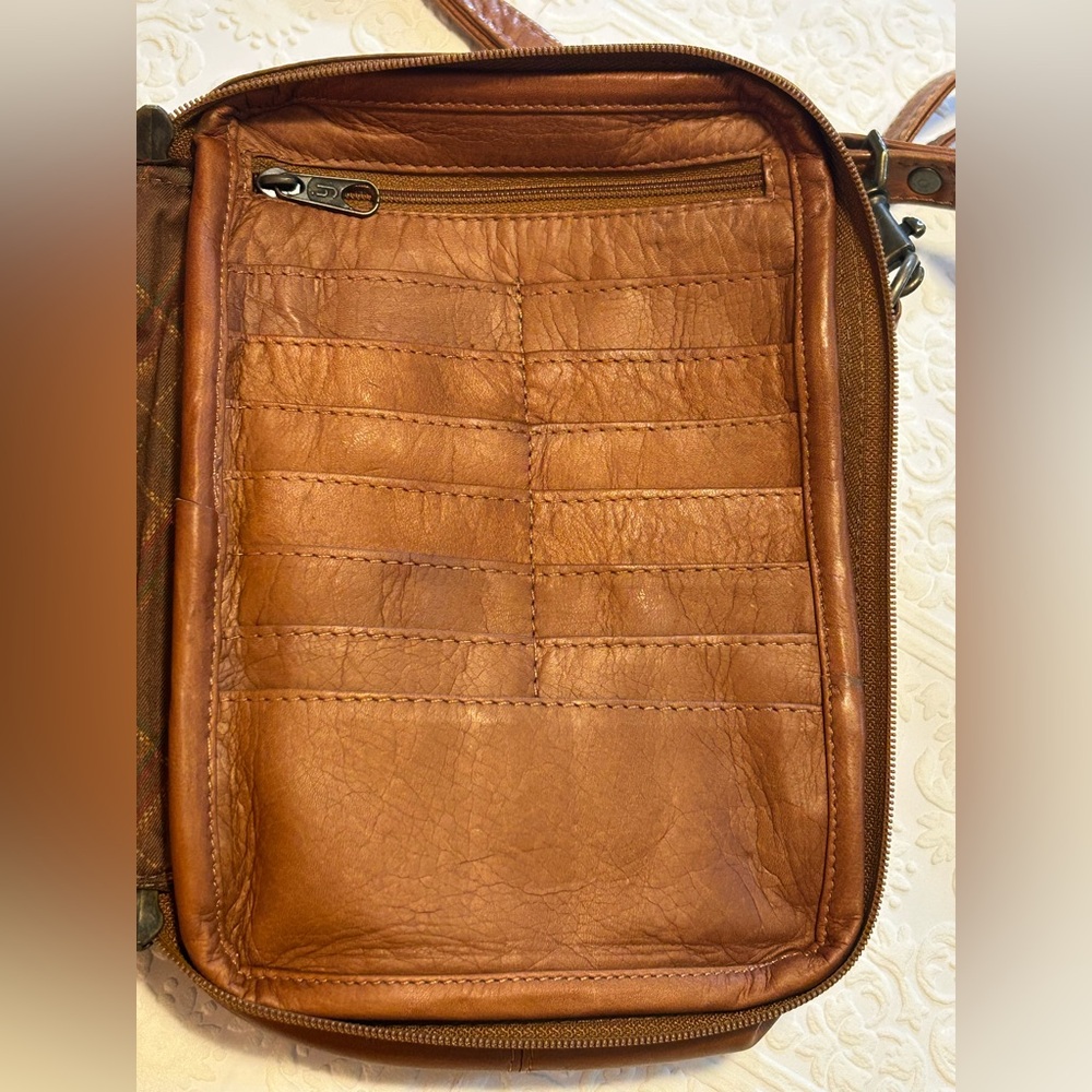 Brown Queros Colombian Genuine Leather Factory, Travel, Crossover Bag Purse - Picture 11 of 14